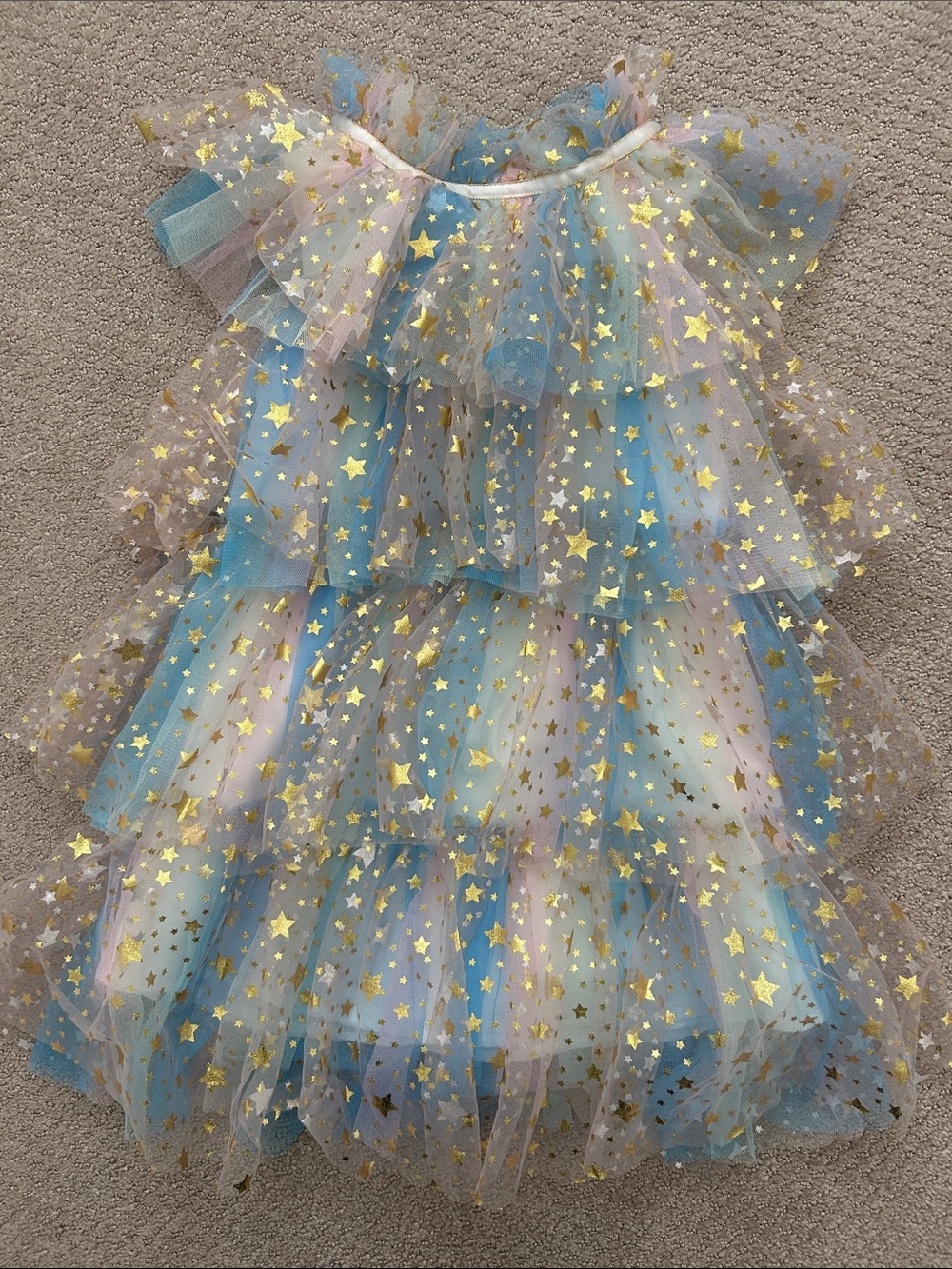EUC Lola & the Boys rainbow tulle dress